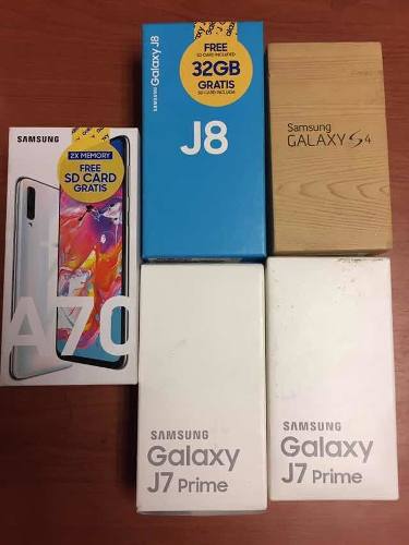 Cajas De Celulares Samsung Galaxy J7, J8, S4, A70