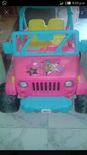 Carro Jeep Electrico De Barbie (120vrds) Ofeertaa