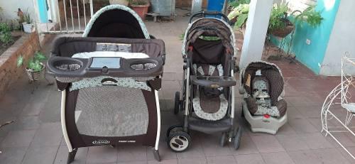 Coche Porta Bebe Y Cuna Graco Original Como Nuevo