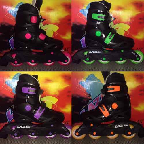 Patines Lineales Lazer Multicolores!!!