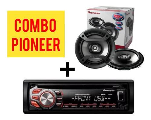 Radio Pioneer Cd Usb + Cornetas 6.5 Pulg Todo 120vds Tienda