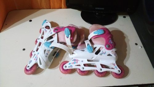 Remato Patines Lineales Barbie Originales Veinte