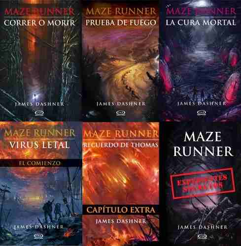 Saga Maze Runner Trilogía+3extras James Dashner 6 Libros