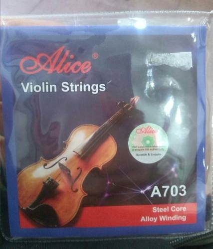 Set De Cuerdas Para Violín Marca Alice.