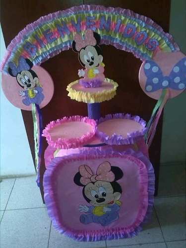 Combo De Piñata Infantil Minnie Y Mickey Bebe