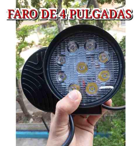 Faro Redondo, 9 Leds 27w 4.5 Off-road 4x4