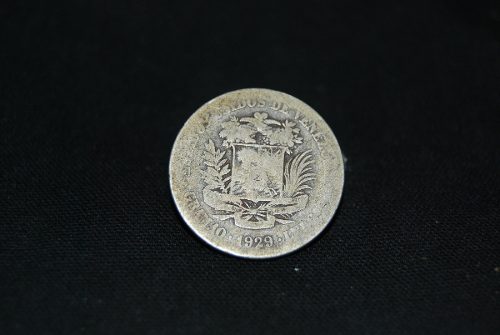 Moneda Antigua 2 Bolivares De Plata 
