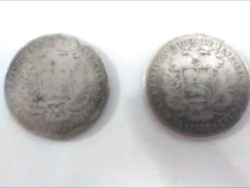 Monedas De Plata Lei 900 De 5 Bolívares De  Y 
