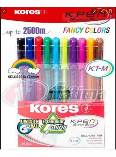 Boligrafos De Colores Kores K- Pen.