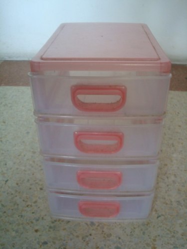 Mini Organizador Plástico De 4 Gavetas