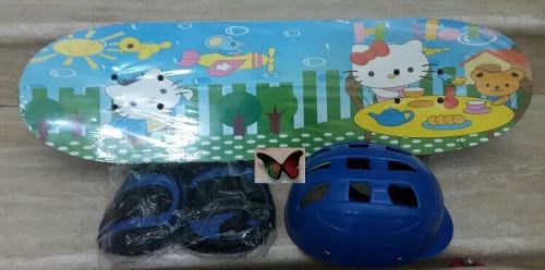 Patinetas Hello Kitty Con Combo De Seguridad 70 X 20 Cm