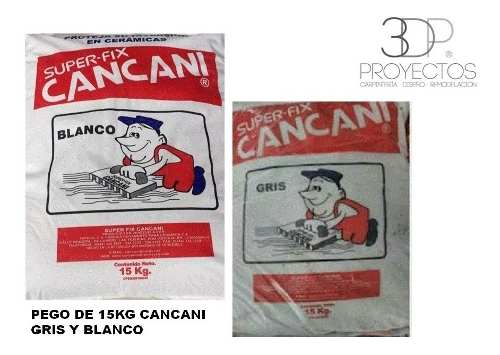 Pego Gris Y Blanco Cancani De 15kgr