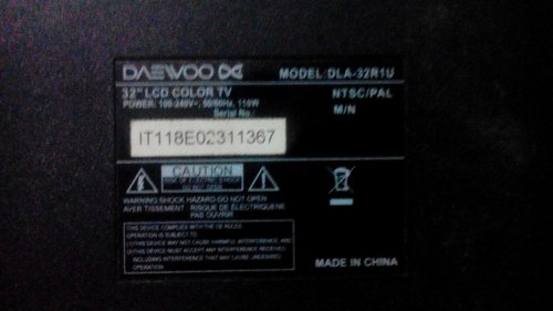 Televisor Daewoo 32 Para Respuesto