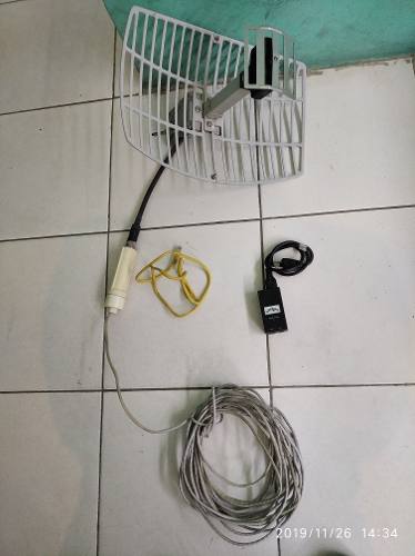 Antena Grillada,bullet,poe,cable Pigtail Combo Wifi