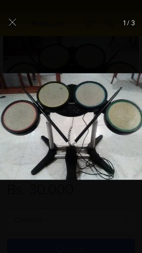 Batería Musical Crazy Drum King Para Wii Ps3 Y Ps2