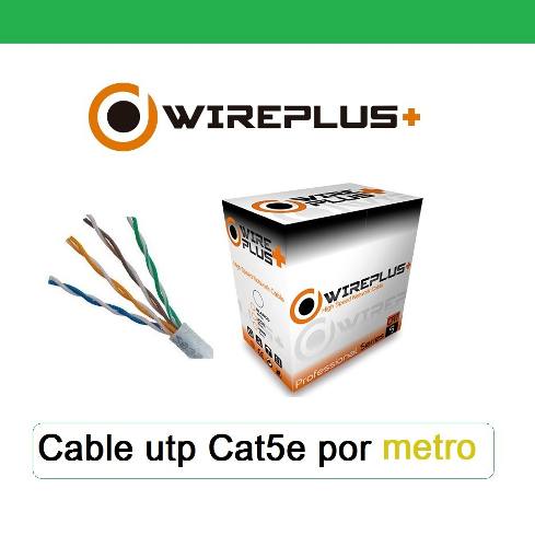 Cable Utp Cat5e Por Metro Rj45 Internet Cámaras Cantid