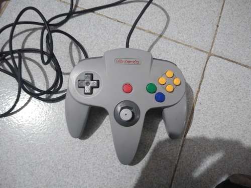 Control De Nintendo 64 Gris En Muy Buen Estado La Palanca