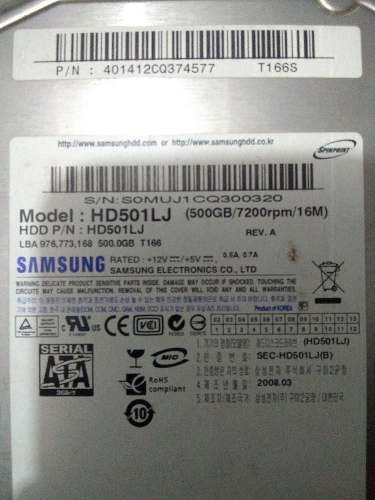 Disco Duro Samsung De 500gb
