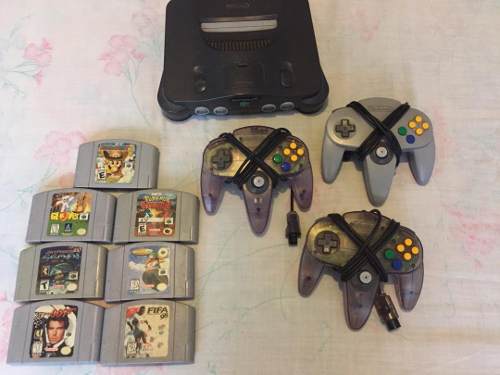 Nintendo 64 + 7 Juegos + 3 Controles