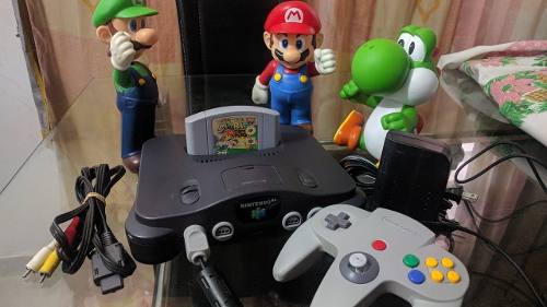 Nintendo 64 + Cables A/v + Fuente + Control + Super Mario 64