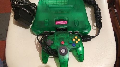 Nintendo 64 Jungle Green Bonita Y Completa Operativa. 30v
