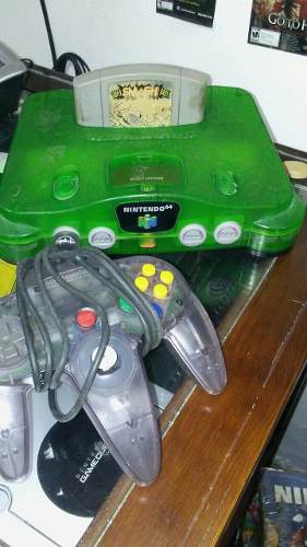 Nintendo 64 Verde Con Mario Kart + Exp + 2 Control+ Cables
