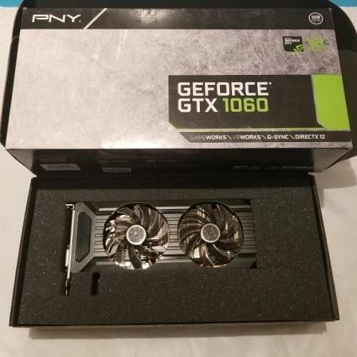 2)Tarjeta E Video Pny Geforce Gtx1060 3gb