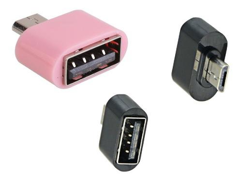 Adaptador Otg Micro Usb Macho A Usb Hembra X Pendrive Mouse