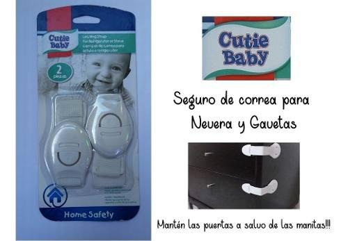 Seguro P/nevera Y Gavetas P/bebes Y Niños (2 Unid)