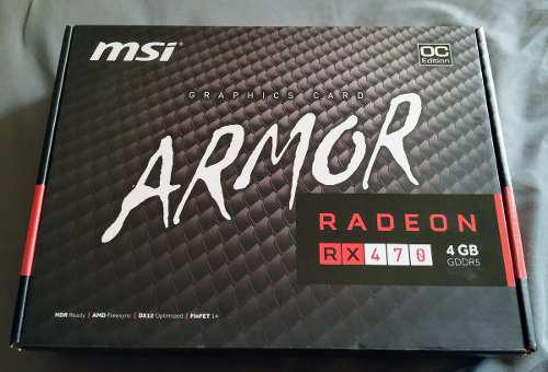 Tarjeta De Video Radeon Rx470 4gb Msi Armor Oc (ref. 80)