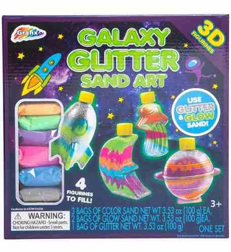 Galaxy Glitter Sand Art Figuras En 3d