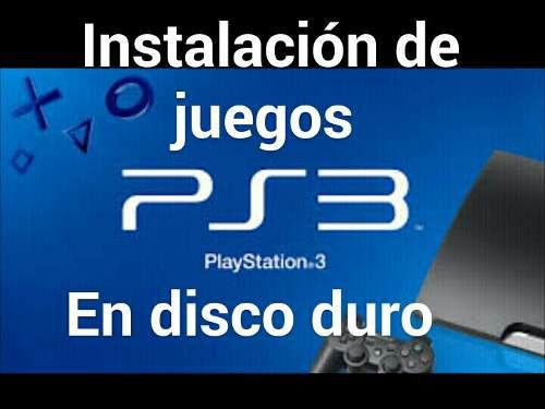 Instalación De 4 Juegos Ps3, Por El Precio Publicado.