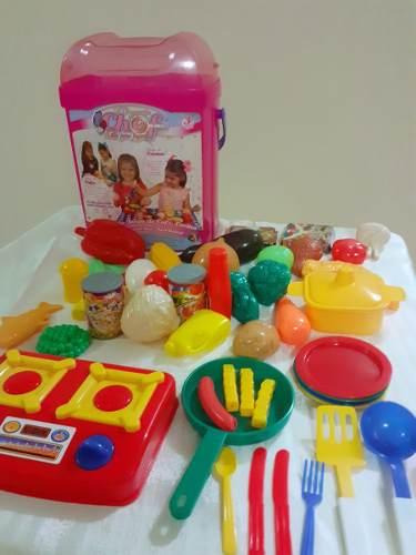 Juego De Cocina Mi Pequeña Chef 70 Piezas Melucha