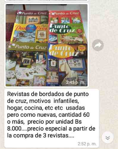 Revistas De Bordados De Puntos De Crus.