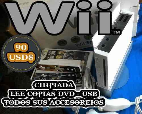 Wii Usado Con Todos Sus Accesorios Originales