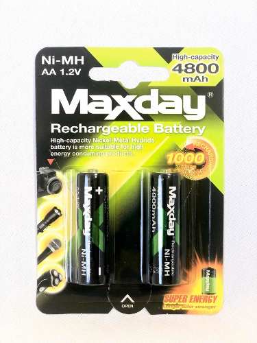 Baterías Recargables Aa - Maxday - mah - Pilas