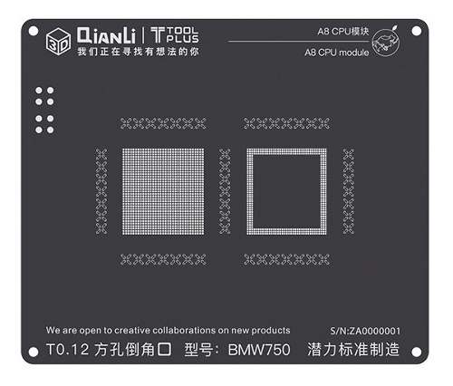 Black Stencil 3d Qianli Para iPhone 6 / 6 Plus