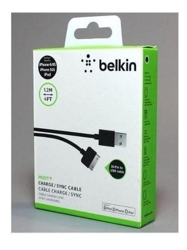 Cable iPhone 4 Usb Belkin Cargador 4/4s Belkin