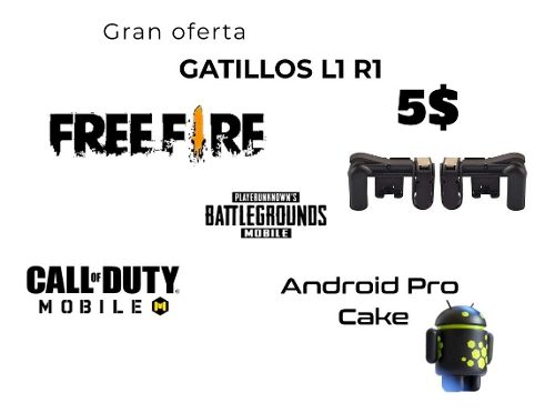 Gatillos Originales Free Fire Pubg Call Of Duty Mobile