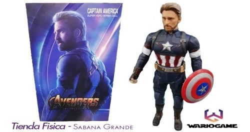 Muñeco Capitan America 35cm Grande Avengers