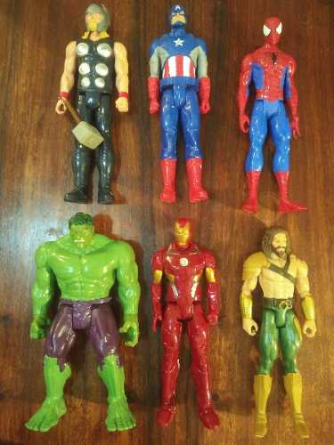 Muñecos De Superheroe Spiderman, Ironman, Hulk, Thor Y
