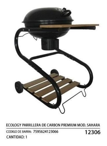Parrillera Carbon 24pulg C/ruedas Ecology Mod Sahara