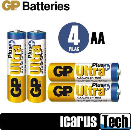 4 Pilas Bateria Alcalinas Alkalinas Aa Gp Importadas