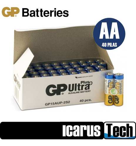 40 Pila Bateria Aa Alkalina Alcalina Gp Importadas 1.5v