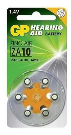 Bateria Gp Hearing Aid Z10, Para Protesis Auditivas.pilas