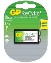 Bateria Recargable 9v Gp Recyko Nimh 150mah