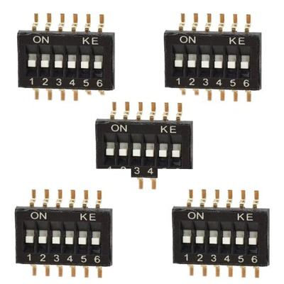 Cambiar 5 Repuesto Posicion 6 12-pin Dip Switch Cvm1