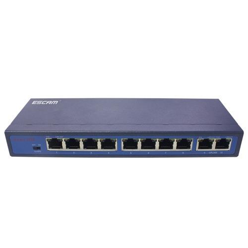 Cambiar Escam Poe 8 2 10 Puerto Fast Ethernet Switch Ftkg