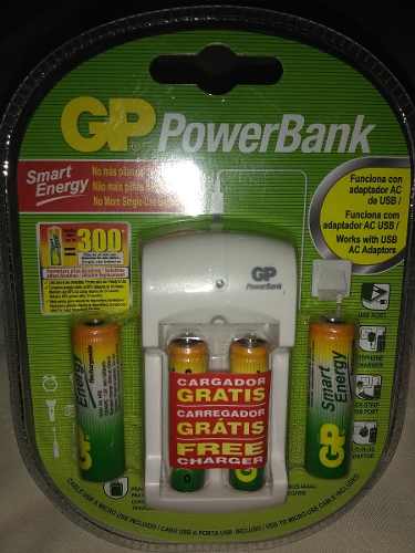 Cargador De Baterias Gp Powerbank 2 Pilas mah Y mah