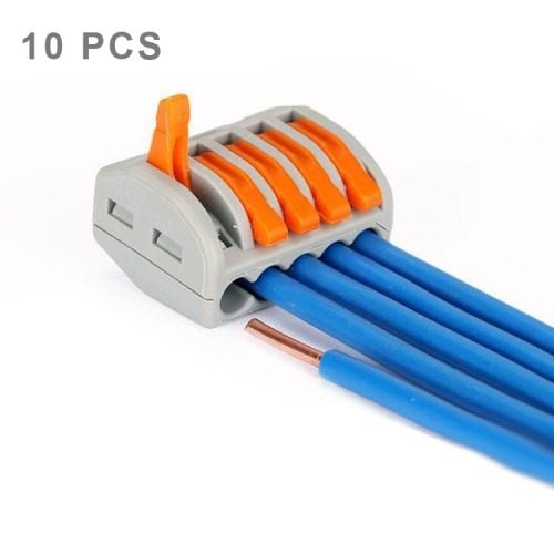 Conector Terminal 10 Pcs Compacto 5 Empuje Contacto Cw0x